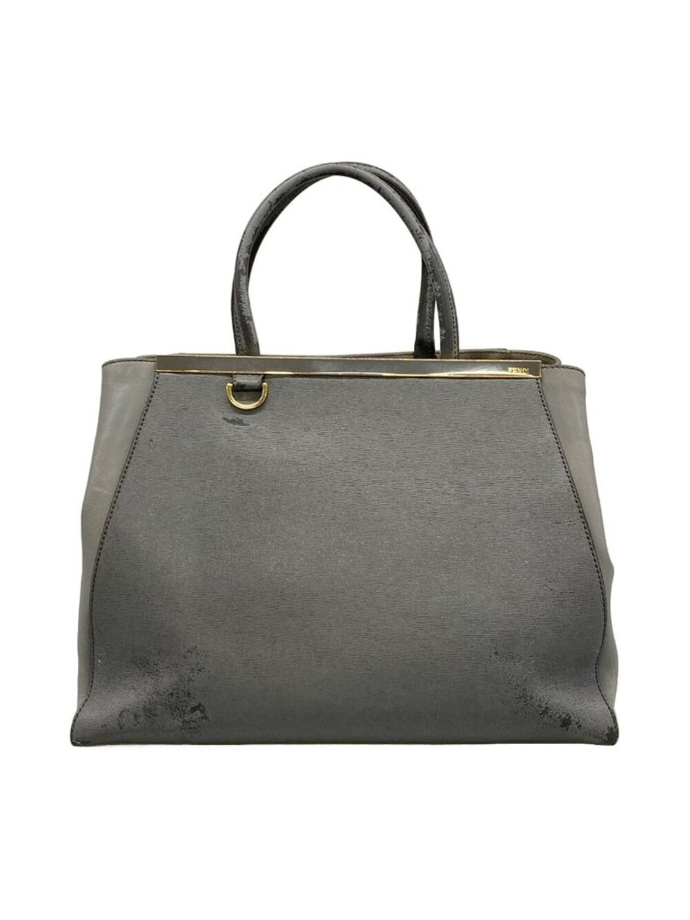 Fendi Tote Bag Toujours Gray Leather